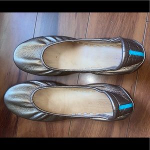 Tieks size 12 Metallic Bronze flats